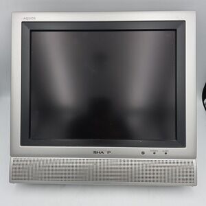 Sharp Aquos LC-13E1U 13 LCD TV Portable Stereo Retro Gaming Stand- With Remote
